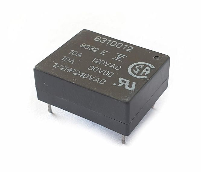 Relay Spdt 10 A 12 Vdc Sqr 5 Pin 631 D012