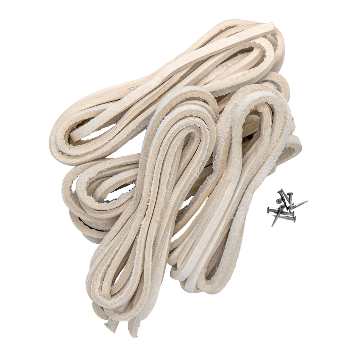 Cb Washers Riem Leather Raw White 8 M Prepack