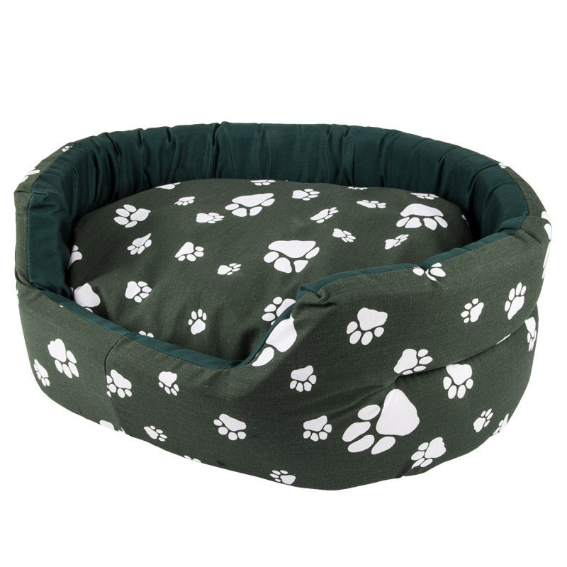 Complete Dog Bed Paw Print Small 50 Cm Ass Colour