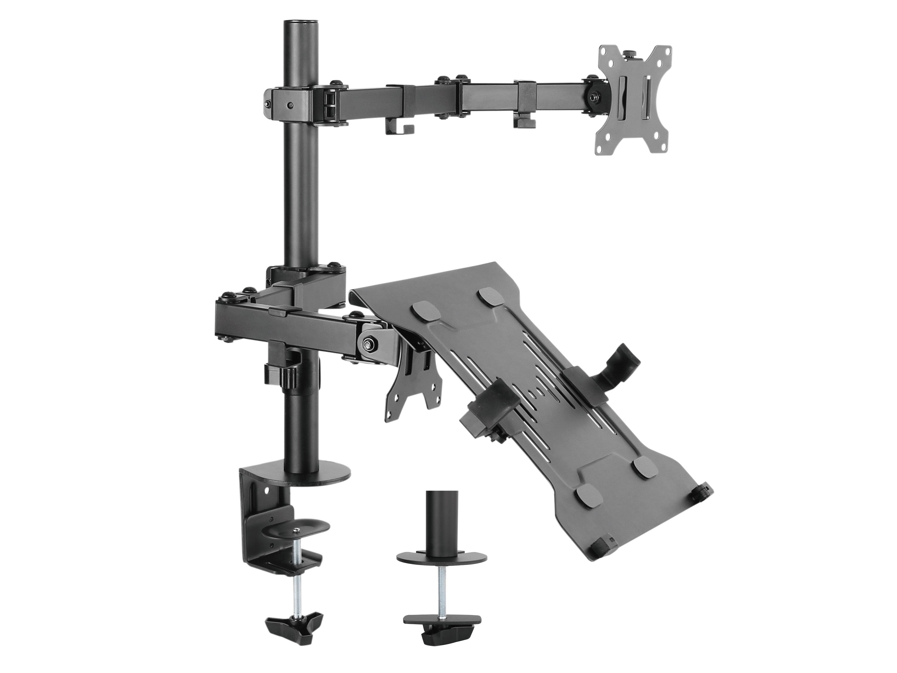 Equip Articulating Dual Arm Desk Mount Bracket for 13"-32" Monitors