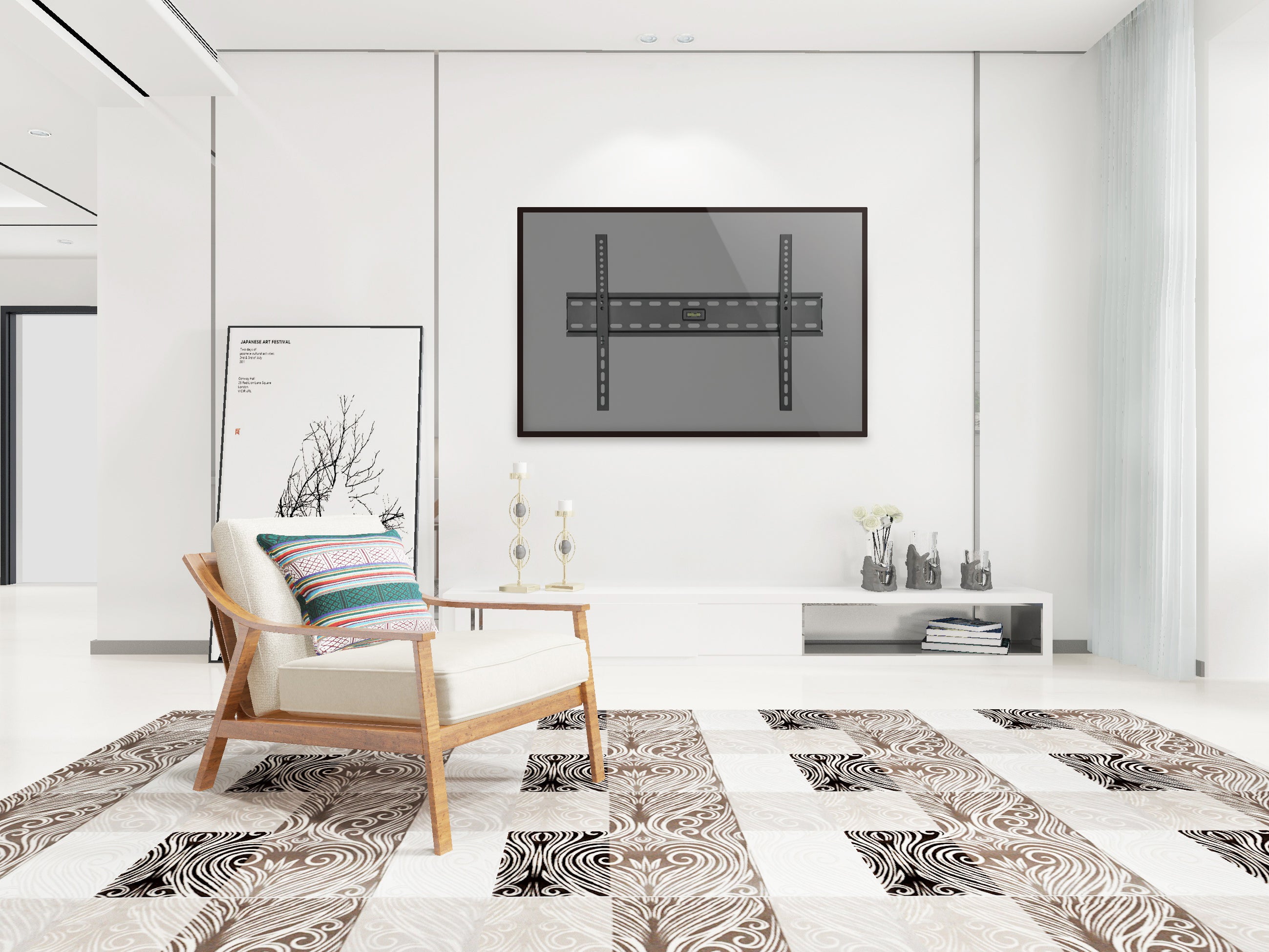 Equip 32"-70" Fixed Wall Mount TV Bracket for LCD/Plasma Screens