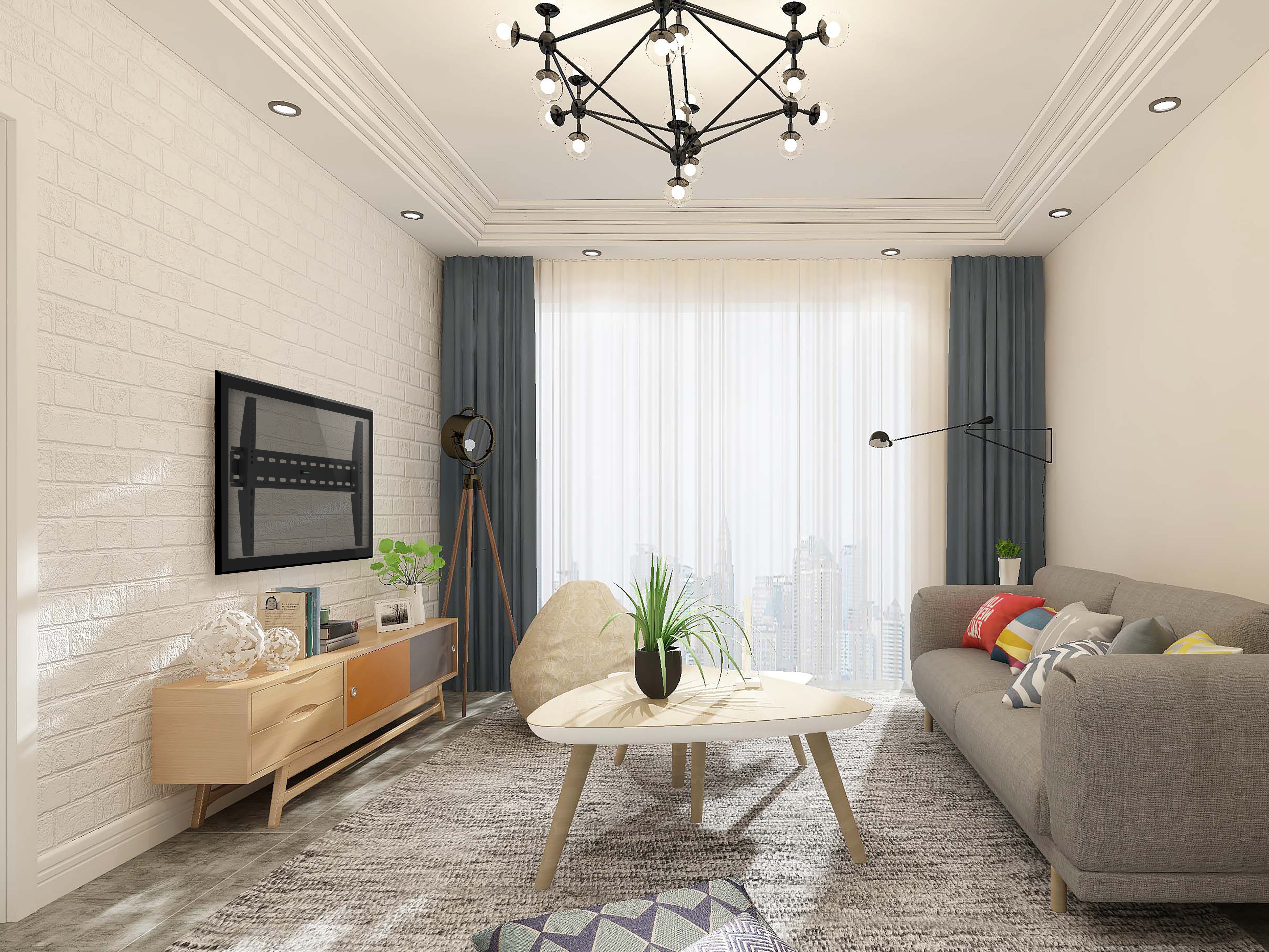 Equip 32"-70" Fixed Wall Mount TV Bracket for LCD/Plasma Screens