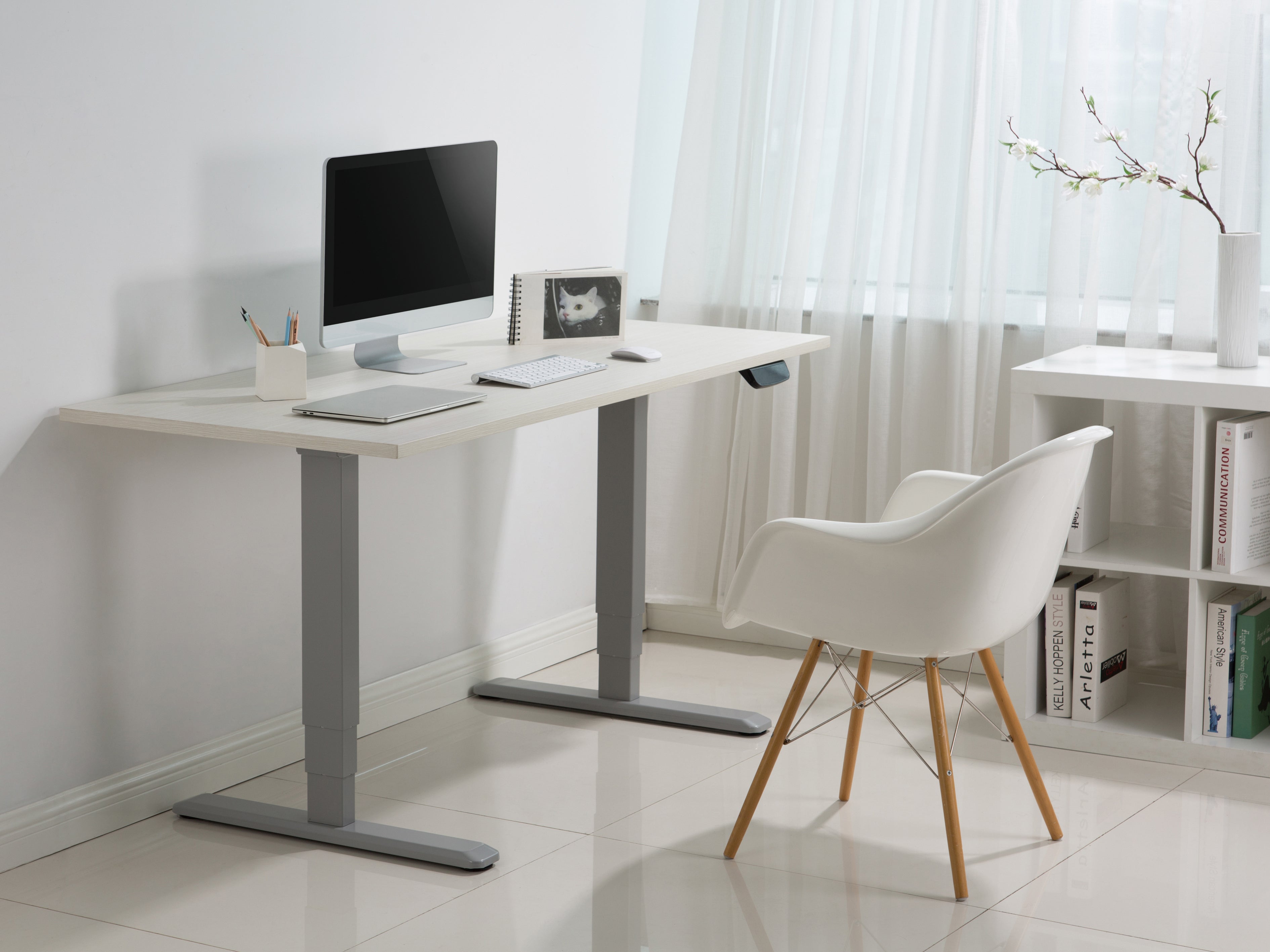 Equip Ergo Electric Sit-Stand Desk Frame Dual Motor White