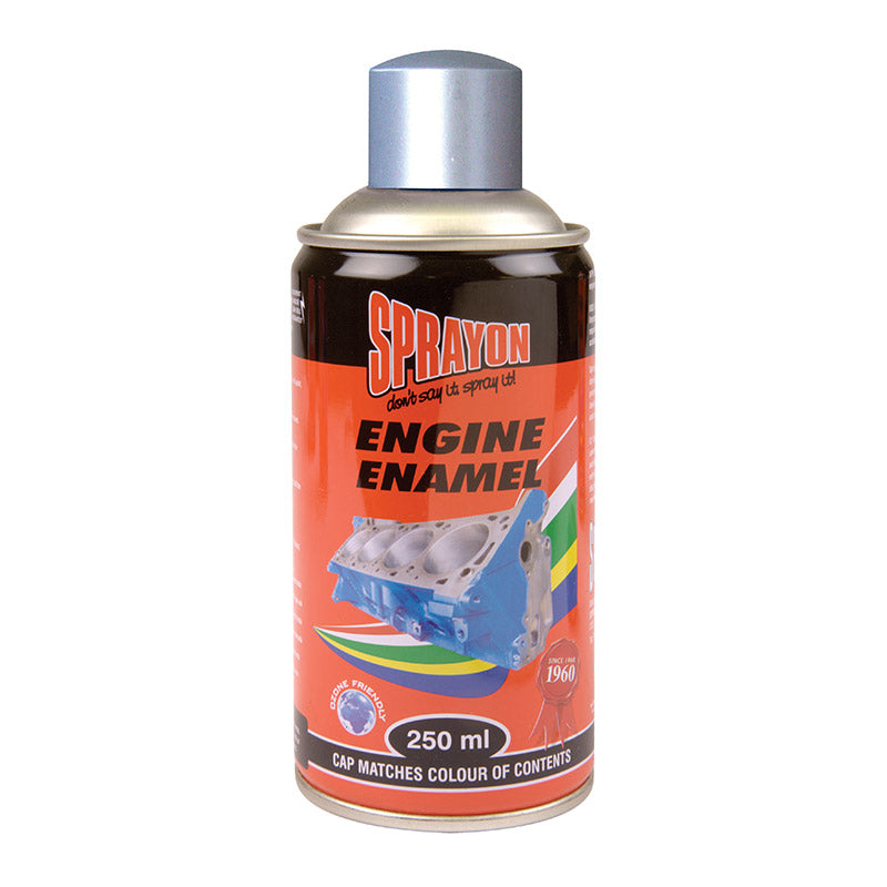 Sprayon Engine Enamel Spray Metallic Silver 250 Ml