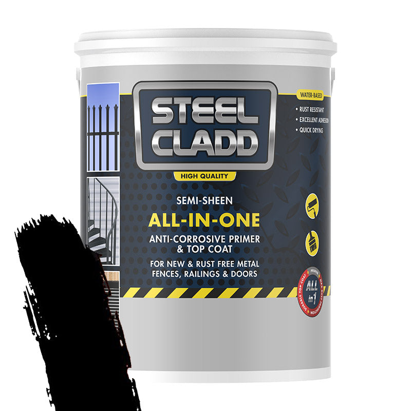 Steel Cladd All In One Water Based Black 5 L