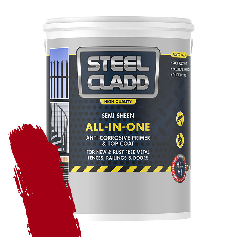 Steel Cladd All In One Water Based Red 1 L