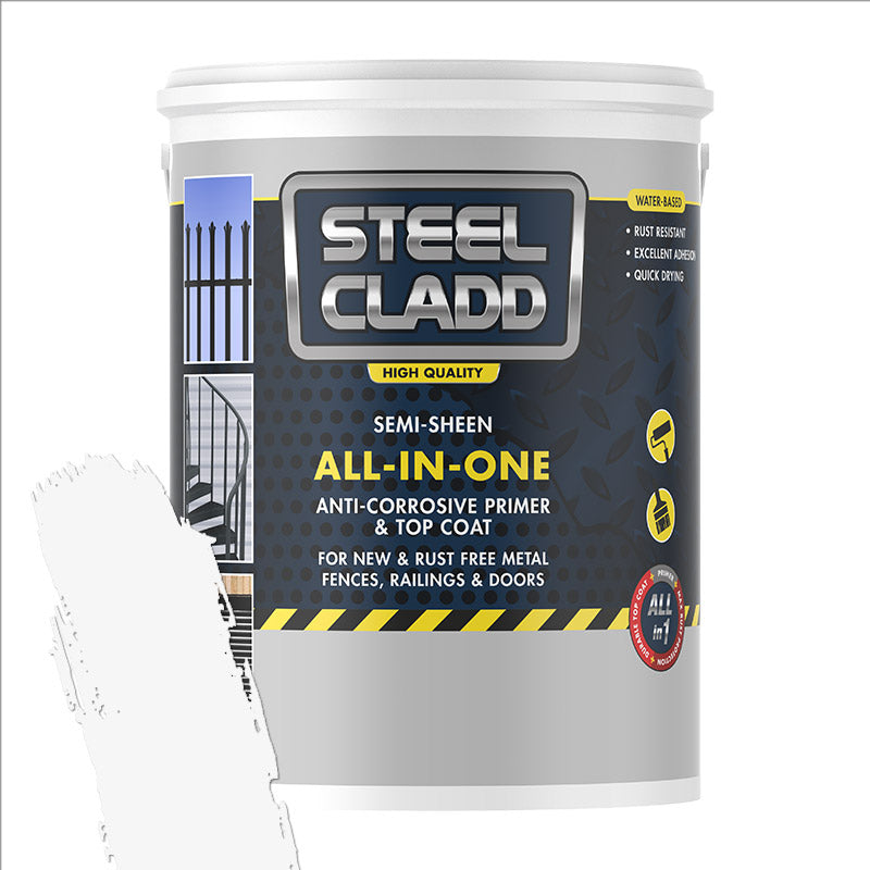 Steel Cladd All In One Water Based White 5 L