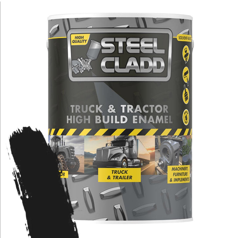 Steel Cladd Truck And Tractor Enamel Black 5 L