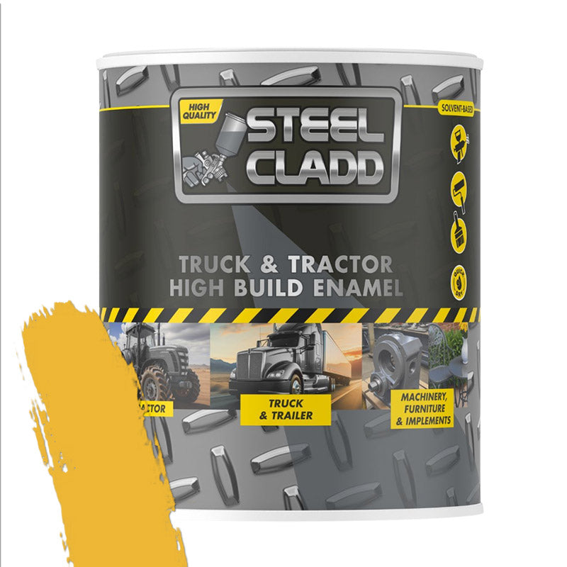 Steel Cladd Truck And Tractor Enamel Cat Yellow 1 L