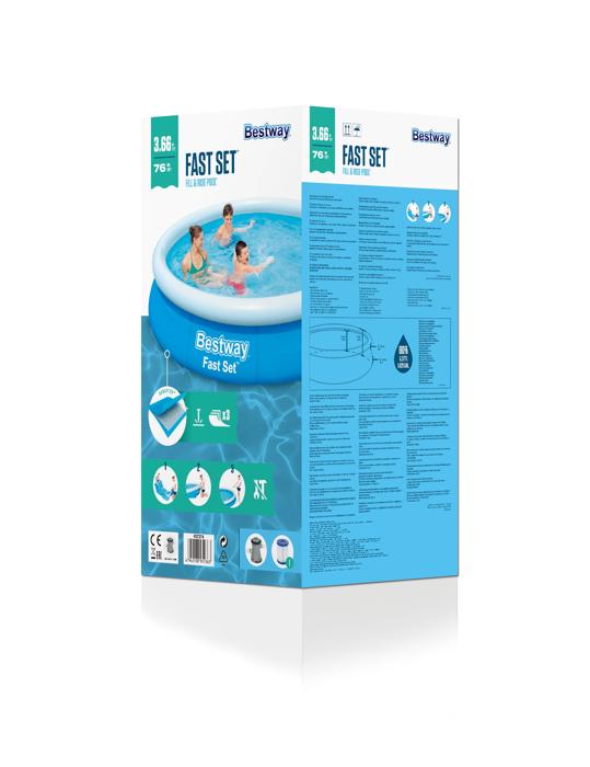 Bestway 366 X 76cm Fast Set Pool Set 5,377 L