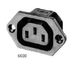 Socket Iec Flange Mnt Sol 6.35 0708 1