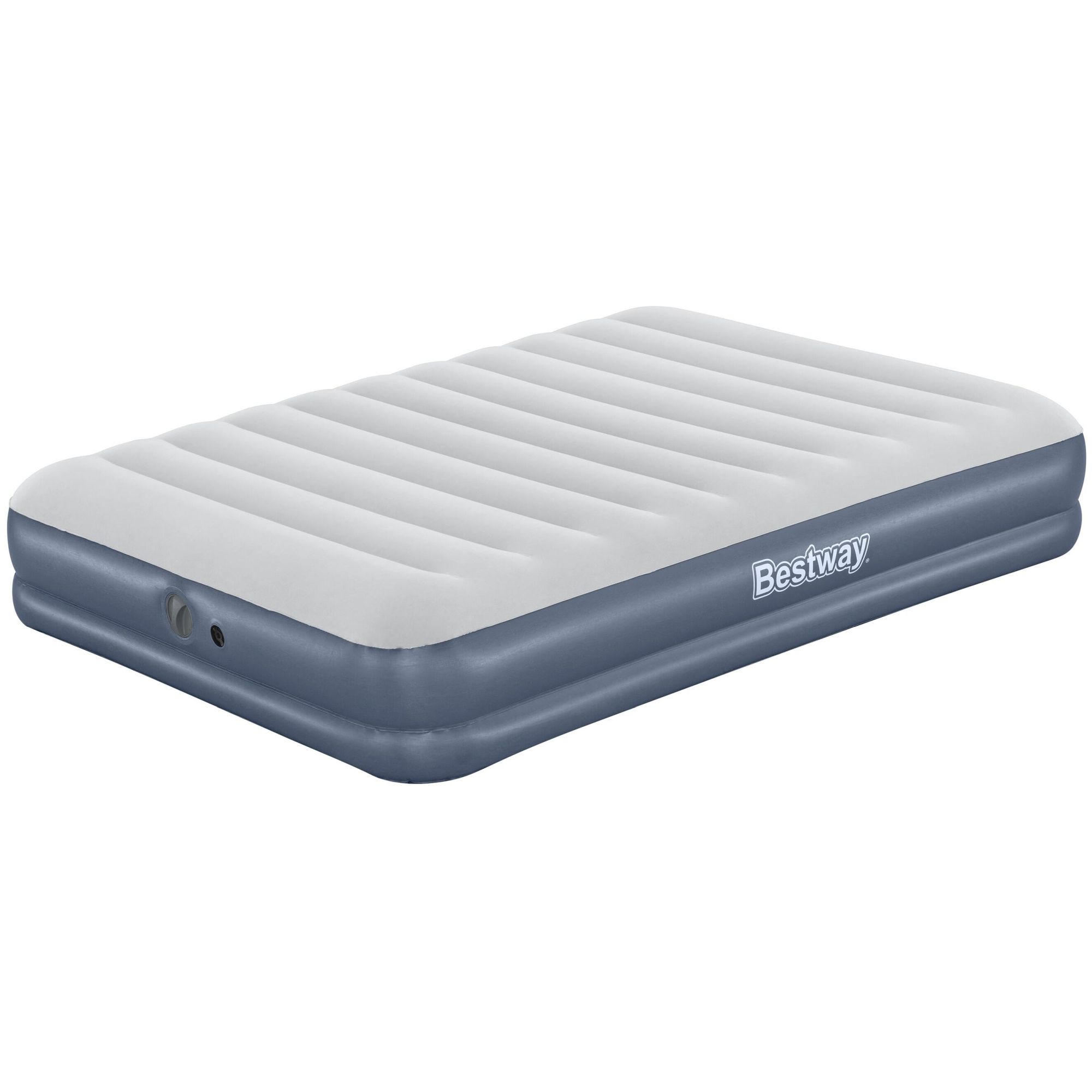 Bestway 2.03m X 1.52m X 36cm Tritech Air Mattress Queen Built In Rechargeable Pump