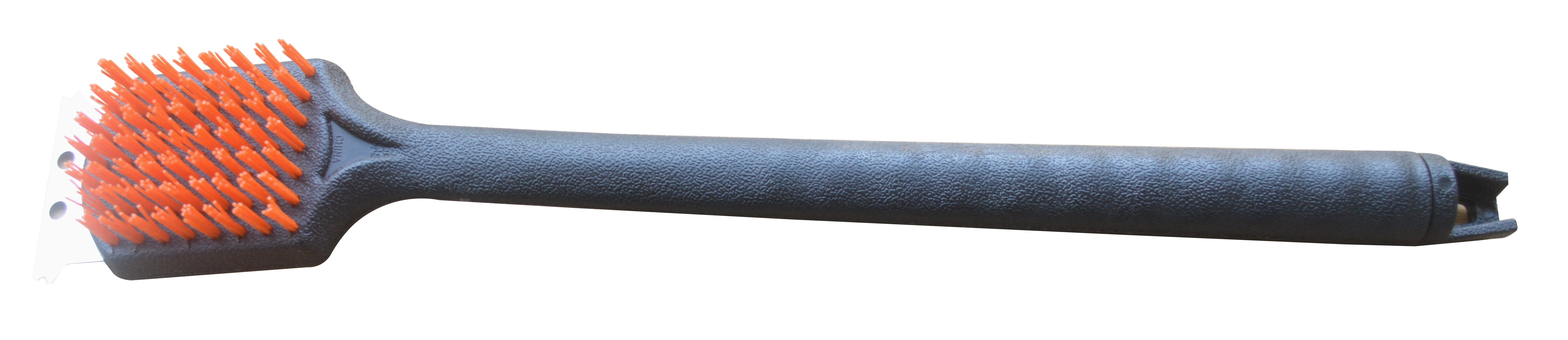 ALVA - LONG HANDLE NYLON BRISTLE BRAAI BRUSH WITH SCRAPER