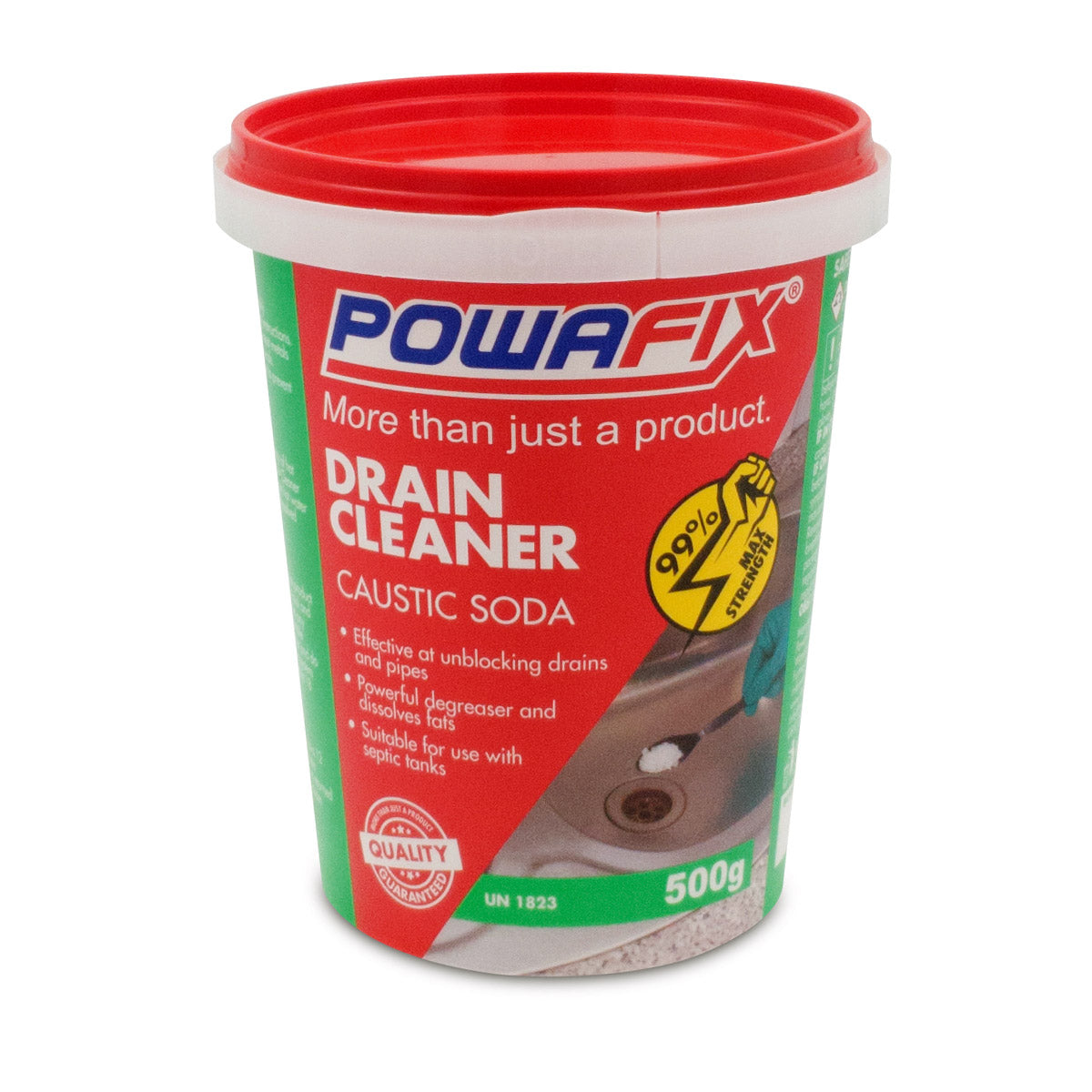 Powafix Drain Cleaner Caustic Soda 500 G