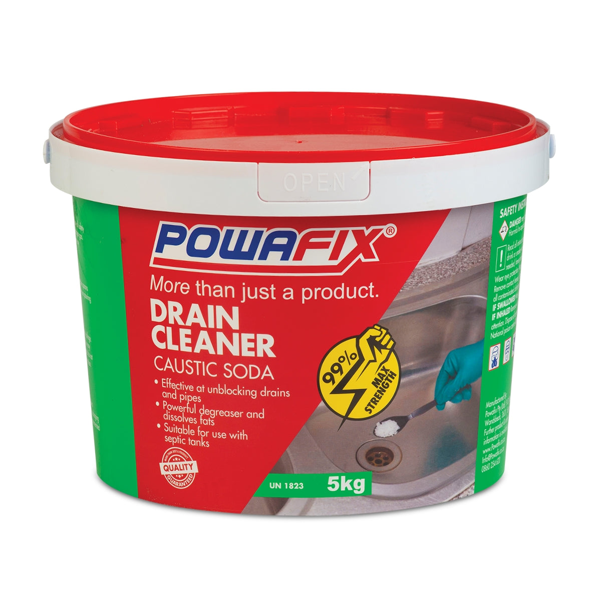 Powafix Drain Cleaner Caustic Soda 5 Kg
