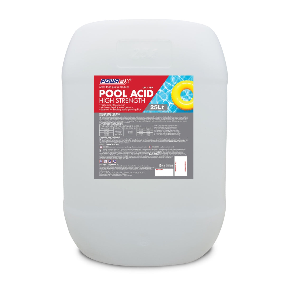 Powafix Pool Acid 25 L