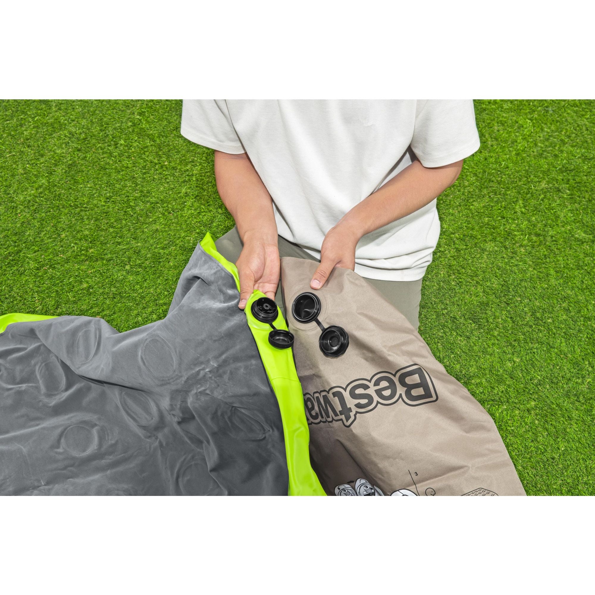 Bestway 1.88m X 99cm X 22cm Roll & Relax Air Mattress Twin