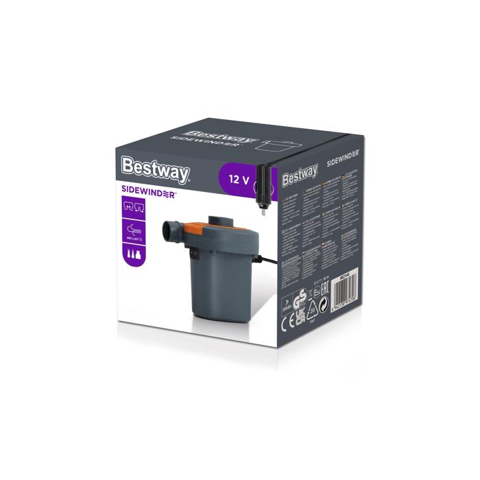 Bestway Sidewinder Dc Air Pump (Plugs Into 12 V Car Outlet)
