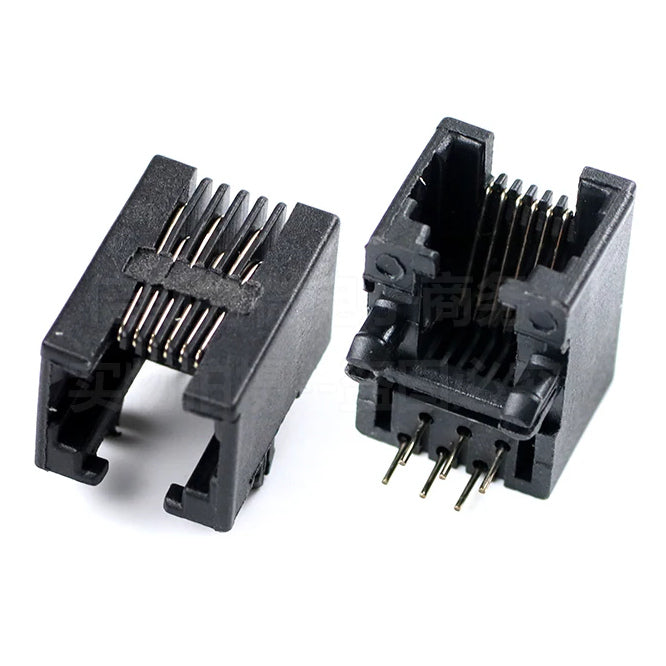 Mod Socket Rj12 Pcb R/A 6 P/6 C 6 Contact 6 W6 Pfpr2