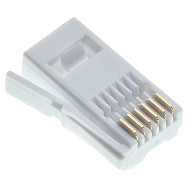 Rj12 Plug 6 P6 C Right Lever White British Type 6 W6 P