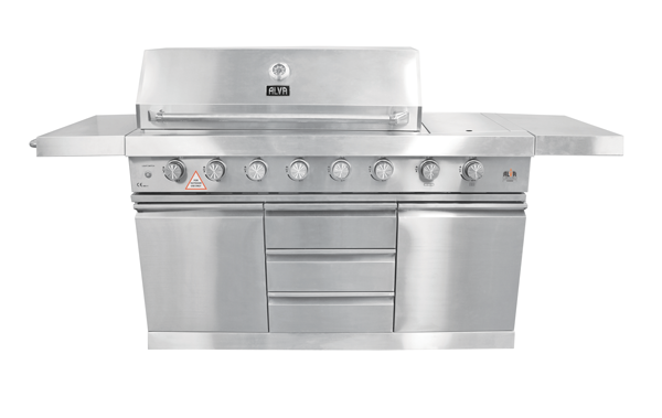 ALVA - THE BUSINESS - 6-BURNER BBQ WITH SIDE BURNER