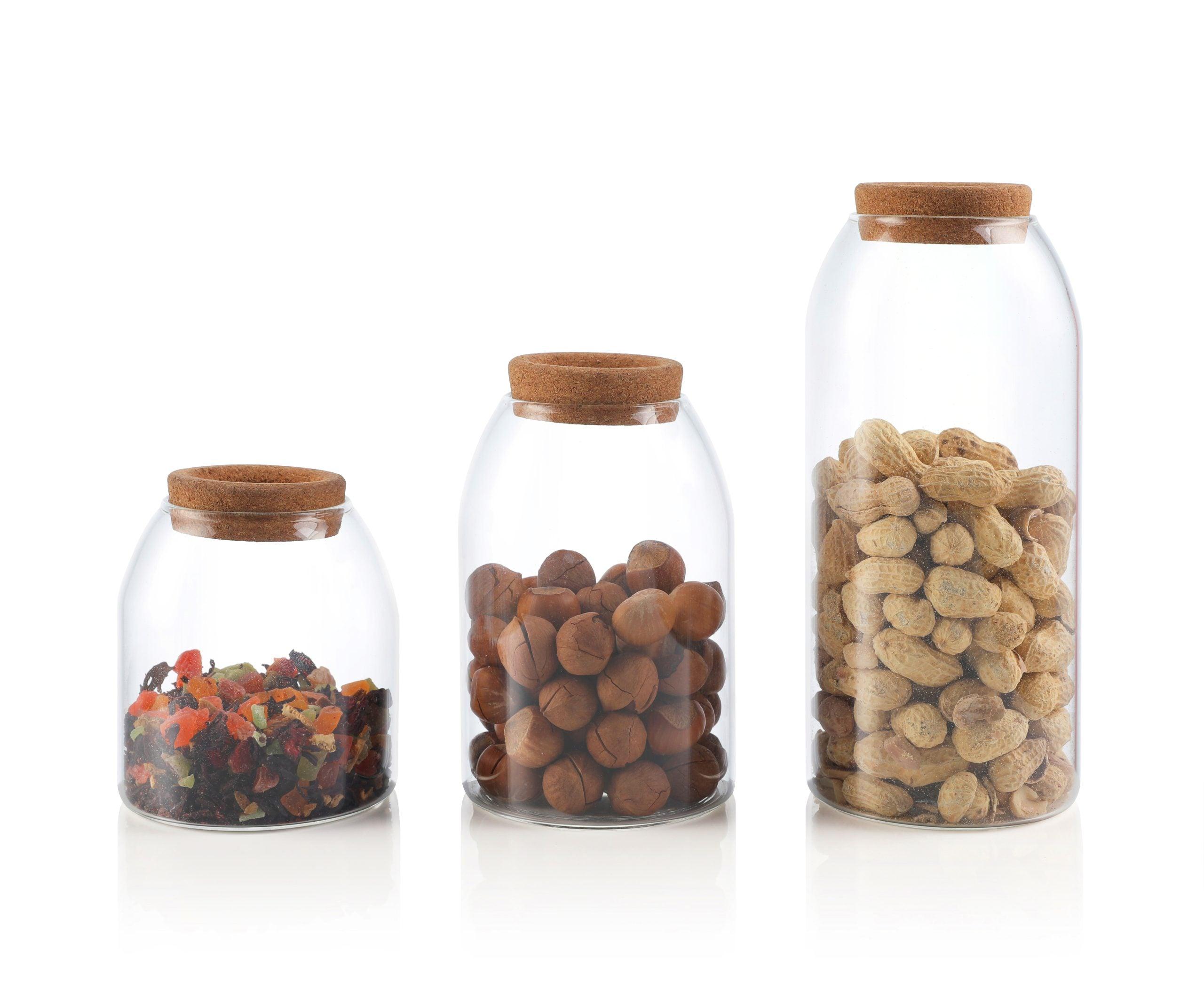 Sk7009 Storage Jar 700 Ml Cork - Livestainable.co.za