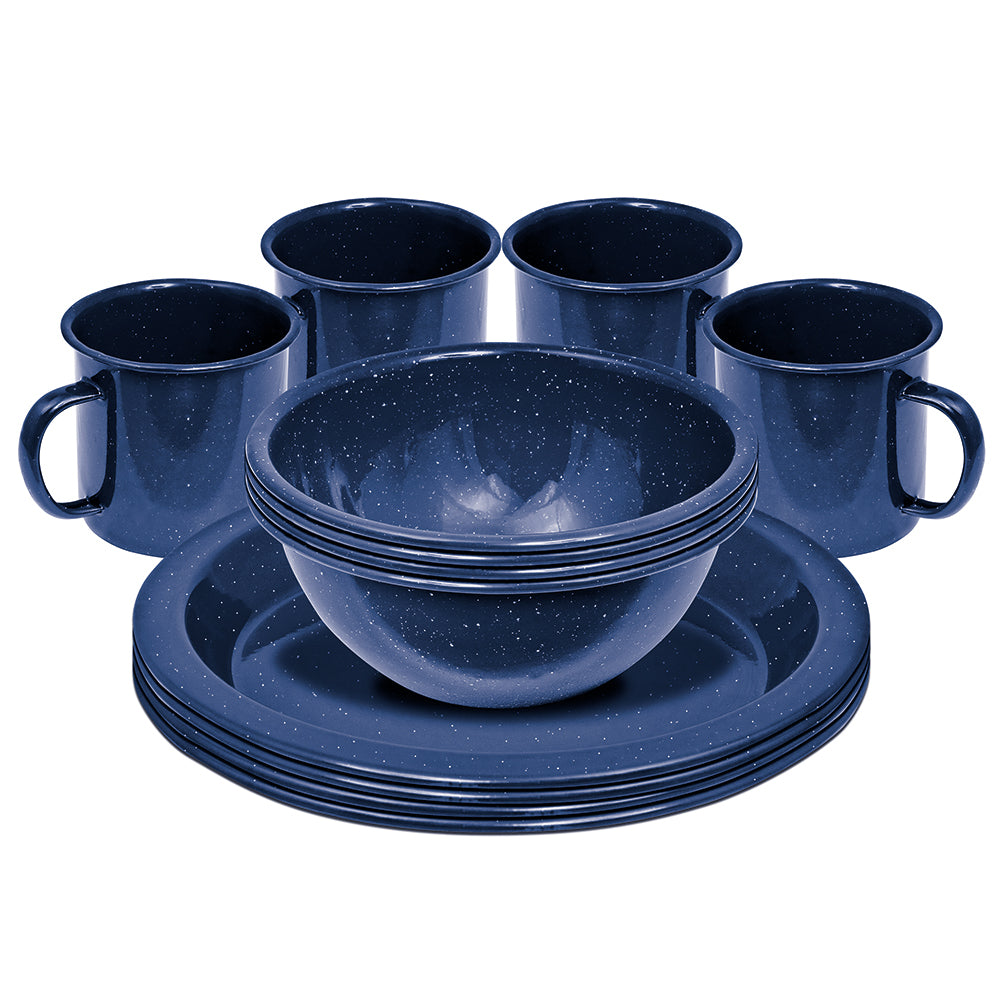 Dinnserset 4 Person Enamel Navy