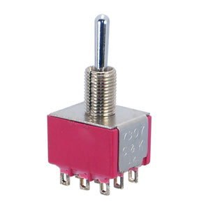 Mini Toggle Switch 3 Pdt On Mom Sol 7307 Syzq