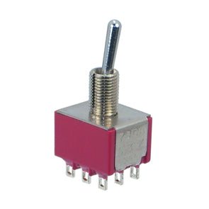 Mini Toggle Switch Tpdt On Mom Sol 7308 Syzq