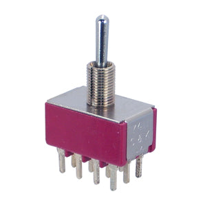 Mini Toogle Switch 4 Pdt On Off On Pcb 7411 Sycq