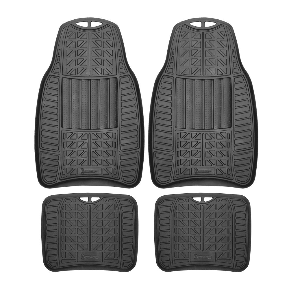 Car Mat 4 Pc Set All Weather Rubber