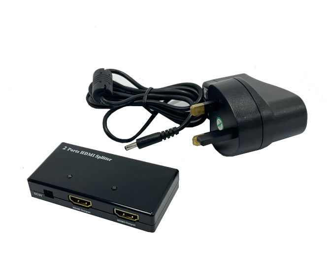 2 Way Hdmi Splitter 1080 P Comp. With 5 Vdc Psu British Plug 785 1745