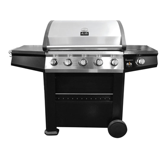 Finesse 5 Burner Stainless Steel Gas Bbq With Side Burner