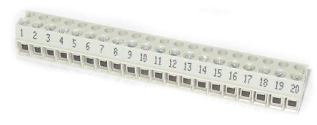 Terminal Block 20 W Number P/On 5mm 8142 20