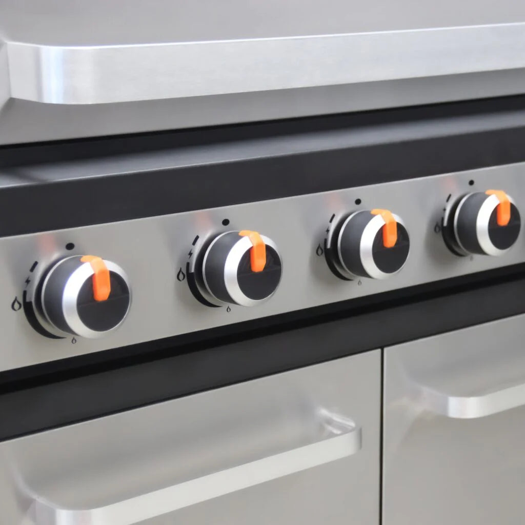 Sierra 6 Burner Bbq With Side Burner – Stainless Steel / Black + Free Tool Set