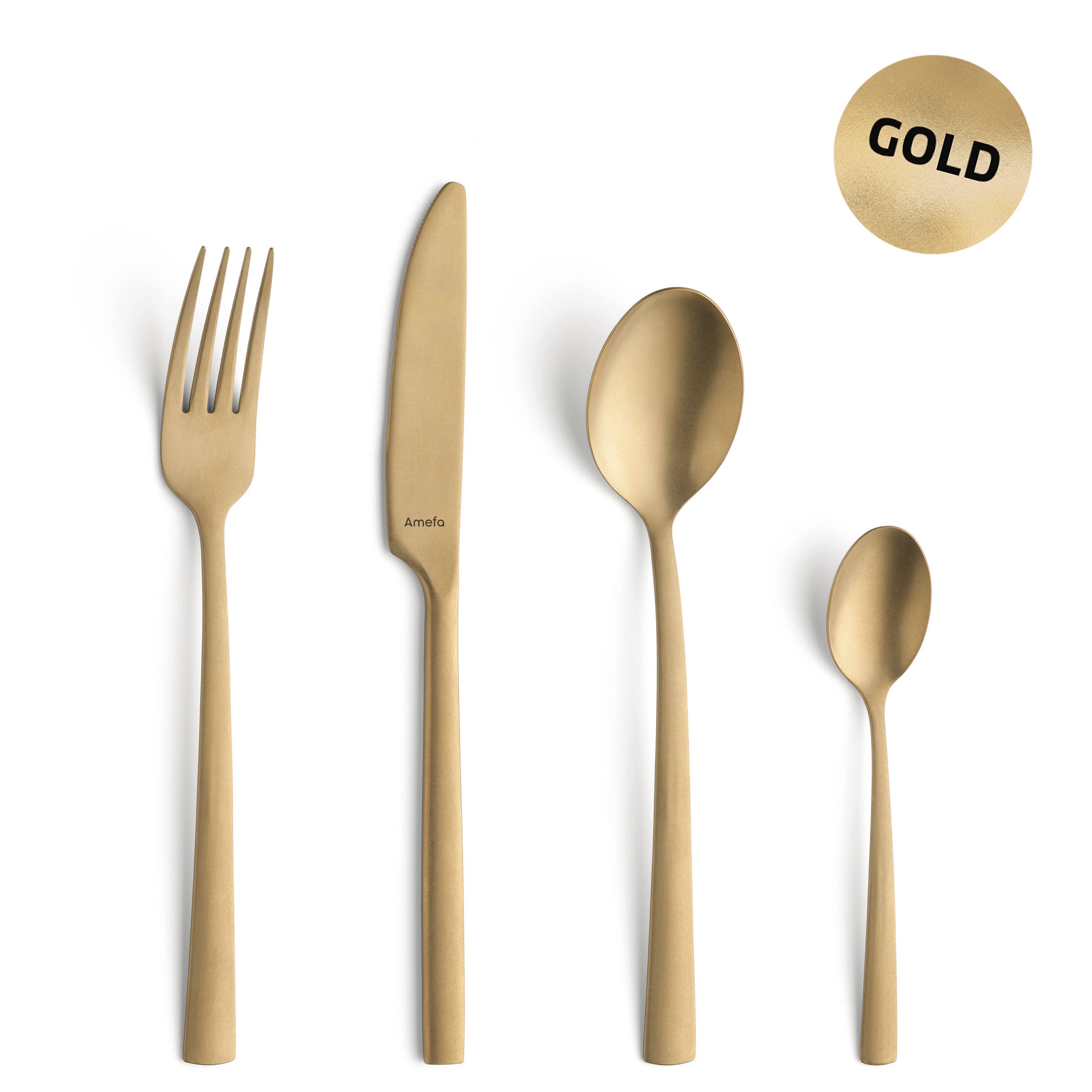 Manile 16 Pce Gold Cutlery Set - Livestainable.co.za