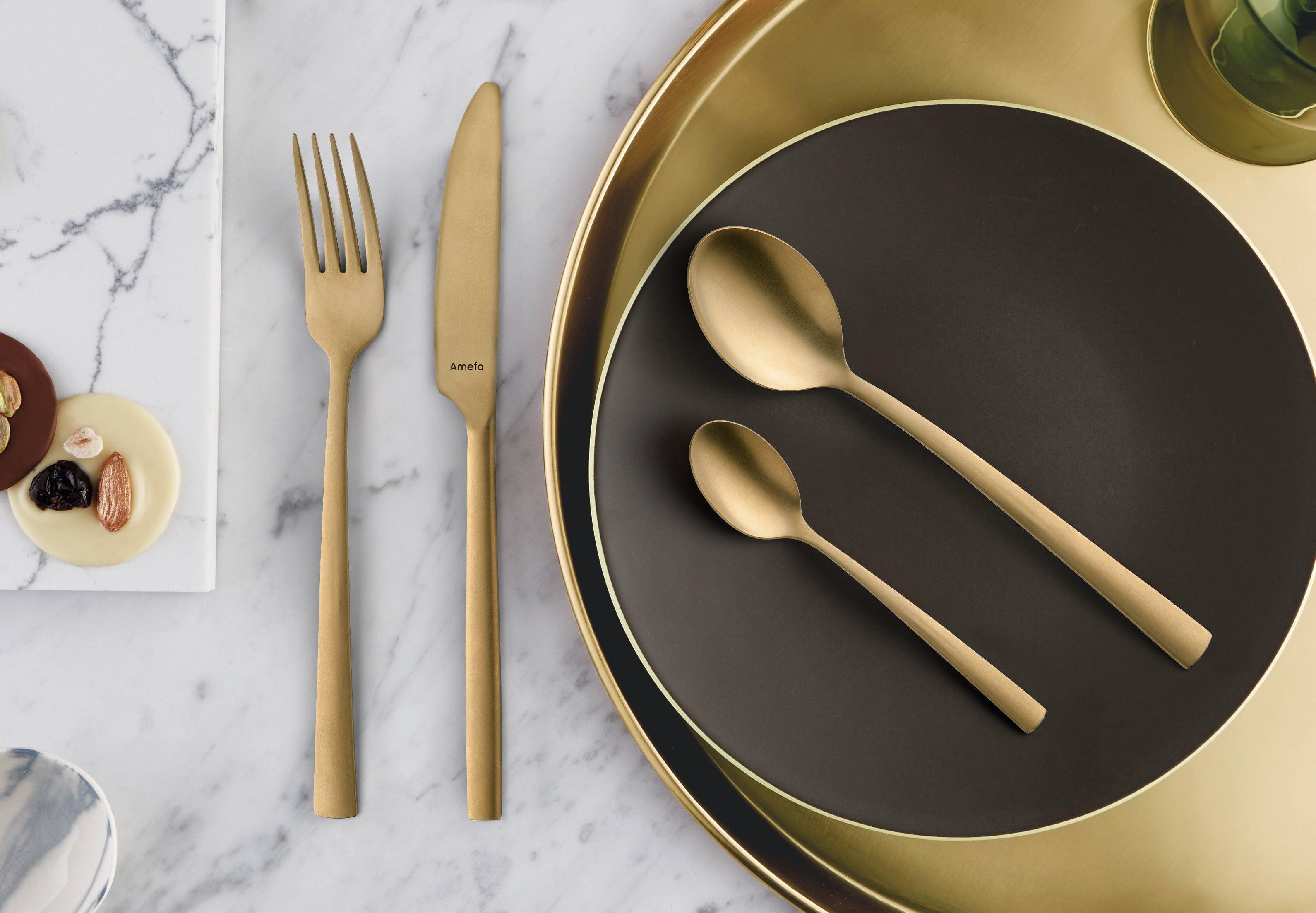 Manile 16 Pce Gold Cutlery Set - Livestainable.co.za