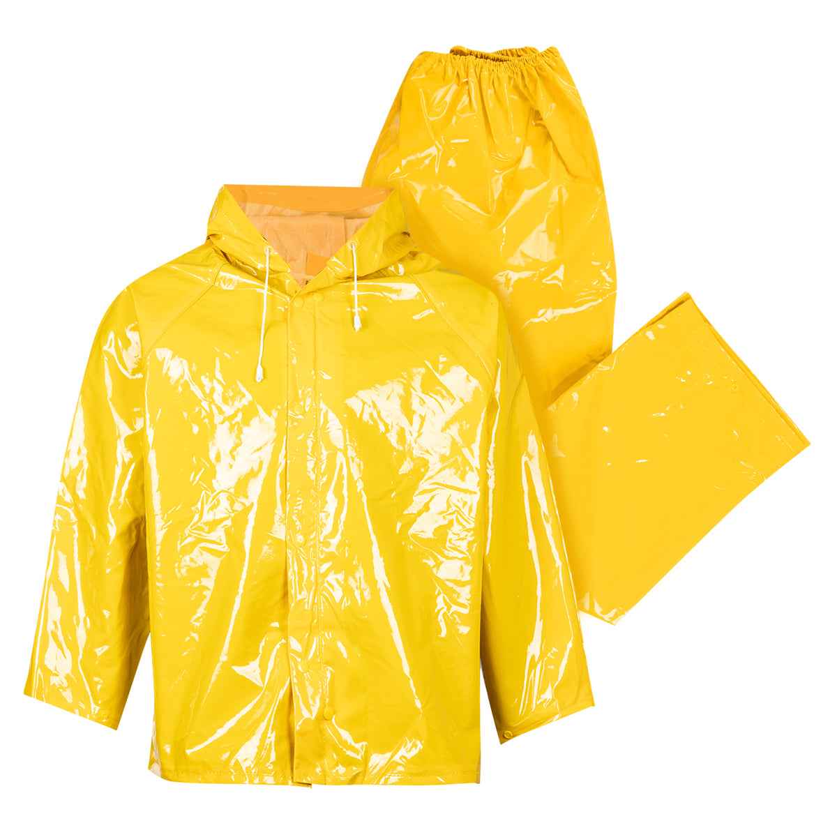 Pioneer Rainsuit Rubberised Nylon Yellow Xxx Large