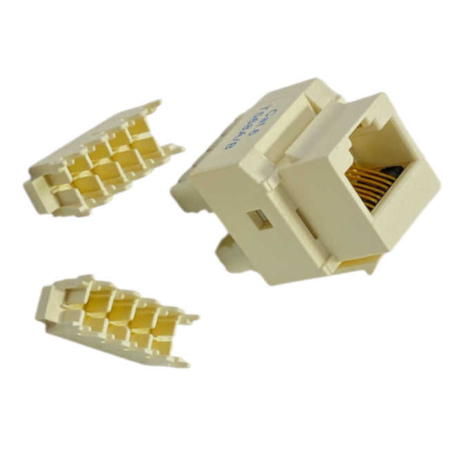 Rj45 Keystone Cat6 Horizontal Slim Width 8 W8 Pkc6