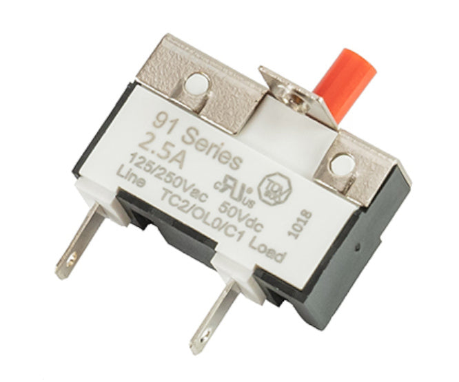 Circuit Breaker P/M 2.5 A Push To Reset 91 Anr 2.5 A