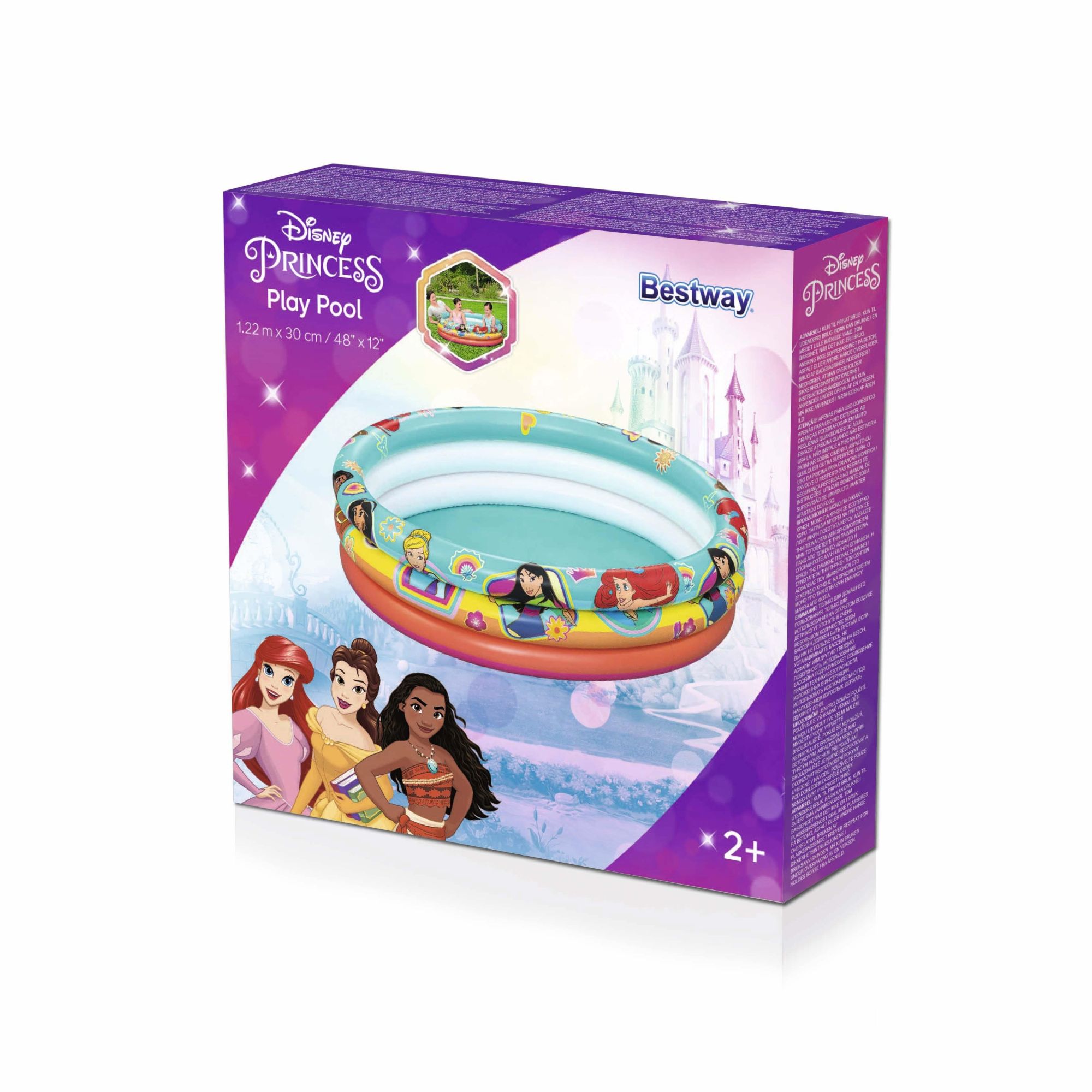 Bestway φ1.22m X 30cm Princess 3 Ring Play Pool 200 L