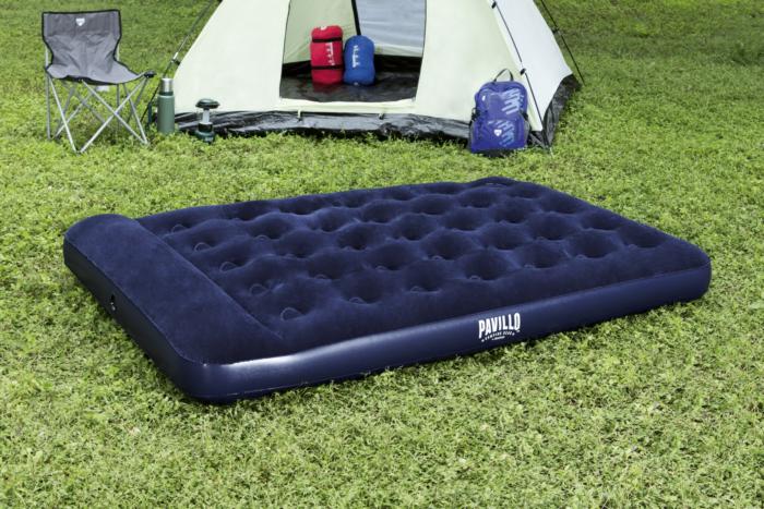 Bestway 191cm X 137cm X 28cm Pavillo Airbed Double Built In Foot Pump