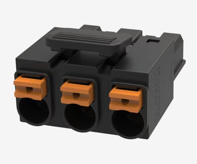 Pluggable Terminal Block 3 W P=7.62mm Black Push In 9 Edgkd 7.62 03 P 13 01 A(h)