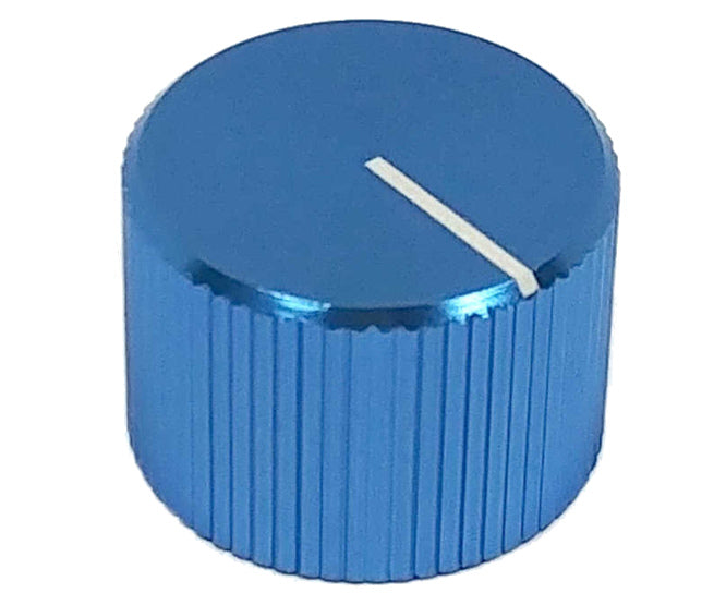 Metal Knob Od=15mm H=12.5 For 6.35mm Dia Shaft Blue 50/Box A 1512 Blue