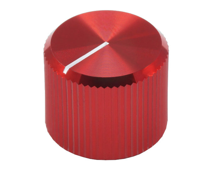 Metal Knob Od=15mm H=12.5 For 6.35mm Dia Shaft Red 50/Box A 1512 Red