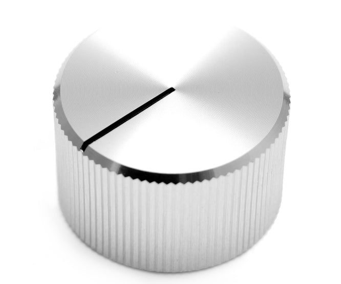 Metal Knob Od=15mm H=12.5 For 6.35mm Dia Shaft Silver A 1512 Silver