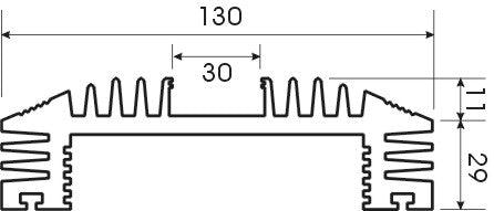 Heatsink Amp Mill 100 Mm At37553/1 100 *Dbk*