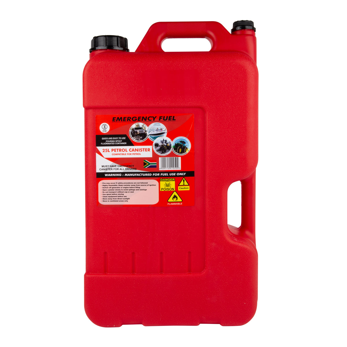 Jerry Can Plastic Petrol 25 L