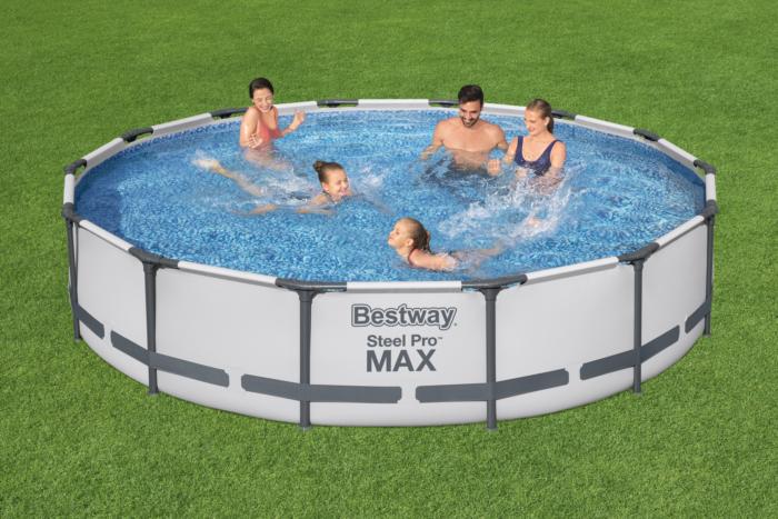 Bestway 4.27m X 84cm Steel Pro Max Frame Grey Pool Set 10,220 L