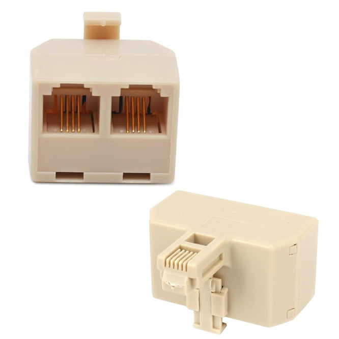 2 W Rj12 6 P6 C Modular Socket 1x Rj12 6 P6 C Plug Coupler Aad66